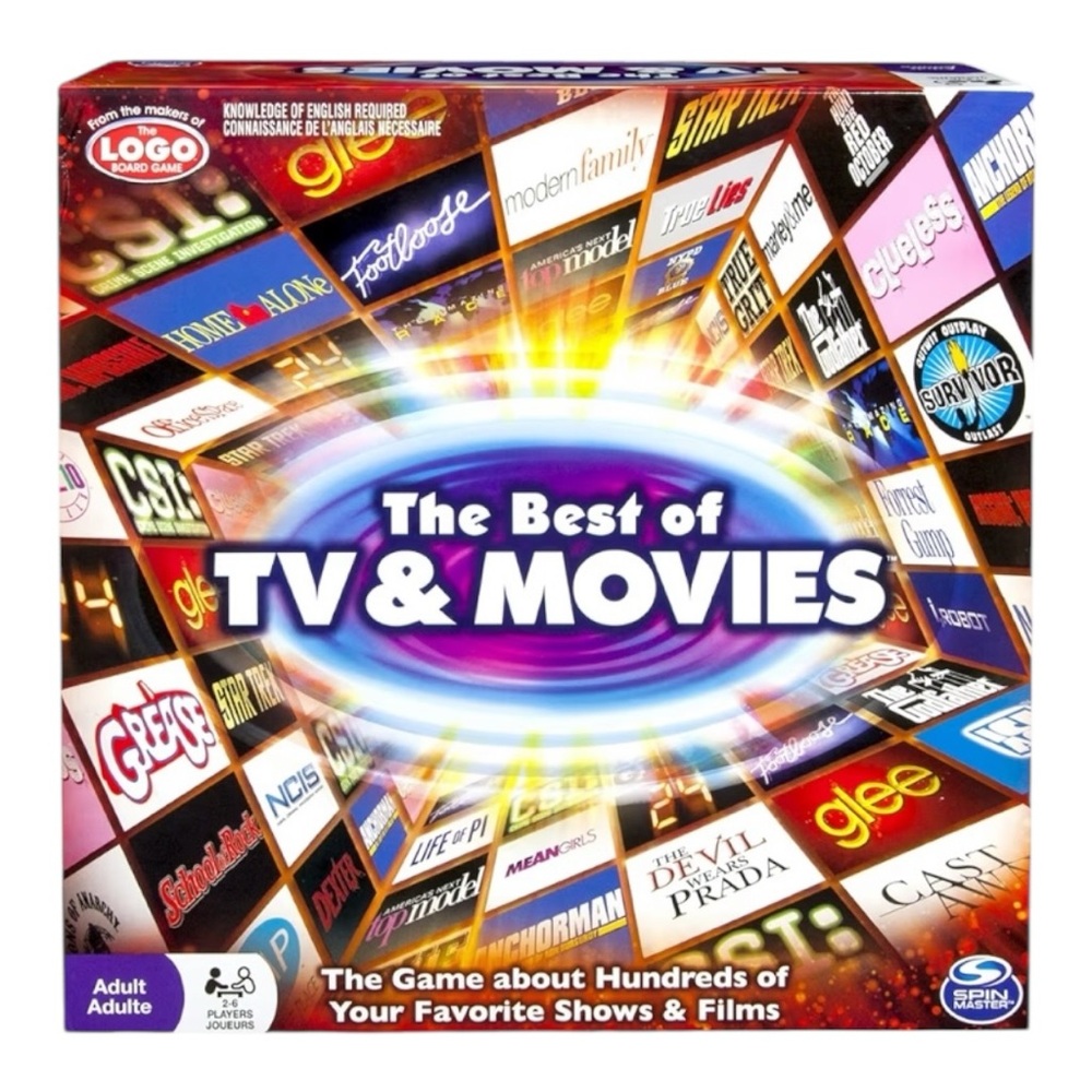 Spin Master The Best of TV and Movies Board Game Movie Trivia TV Trivia